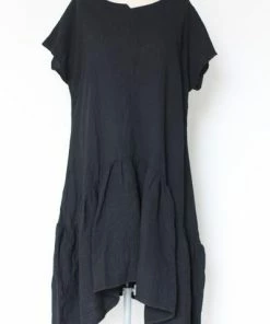 CollardManson Seam Detail Frilled Hem Dress