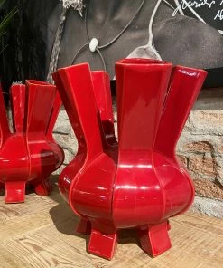 Pols Potten Jarrón Puyi Red