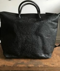 CollardManson Elke Black Floral Bag