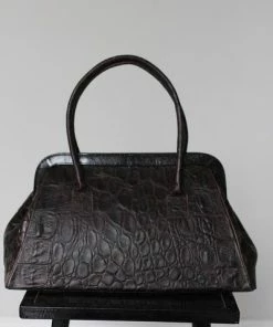 CollardManson Black Croc Doctors Bag 14 CollardManson Black Croc Doctors Bag