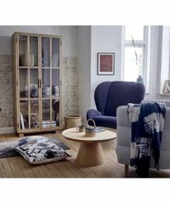 CollardManson Cotton Throw Blue Tie Dye