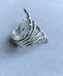 CollardManson 925 Silver Mendi Ring