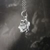 CollardManson Silver Rose Necklace