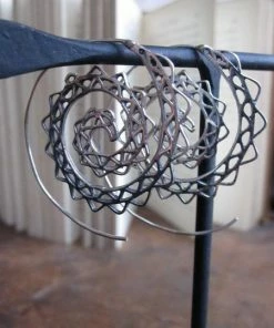 CollardManson Spiral 925 Silver Earrings