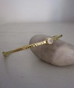 CollardManson Gold Plated Tri Stone Bracelet