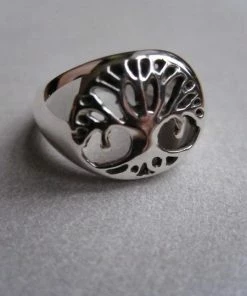CollardManson Tree Of Life Ring Silver