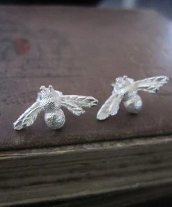 CollardManson 925 Silver Bee Earrings