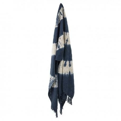 CollardManson Cotton Throw Blue Tie Dye 5 CollardManson Cotton Throw Blue Tie Dye