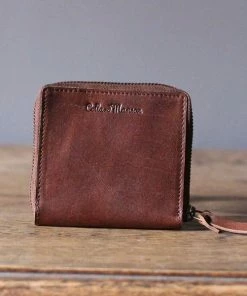 CollardManson Brown Square Wallet