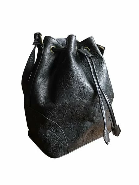 CollardManson Bucket Bag Black Floral 3 CollardManson Bucket Bag Black Floral