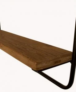 CollardManson Round Mirror With Shelf