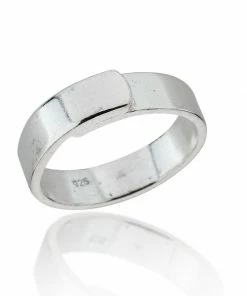 CollardManson 925 Solid Silver Overlap Band