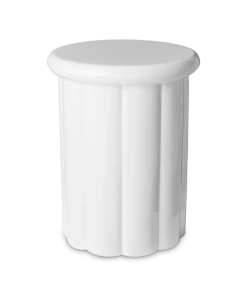 Pols Potten Taburete Roman Blanco