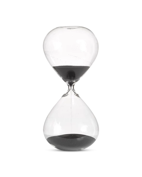 Pols Potten Medium Hourglass Ball Sandglass, Black 3 Pols Potten Medium Hourglass Ball Sandglass, Black