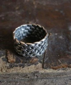 CollardManson 925 Silver Woven Ring