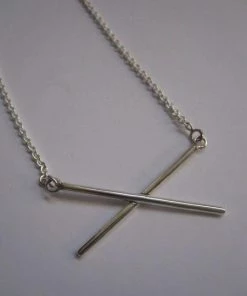 CollardManson 925 Silver Crisscross Necklace