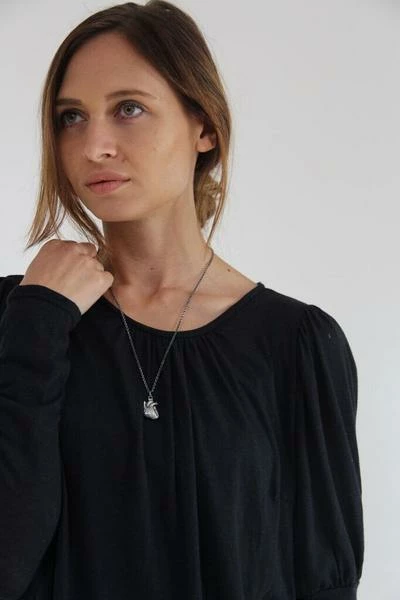 CollardManson Silver Anatomical Heart Necklace 3 CollardManson Silver Anatomical Heart Necklace