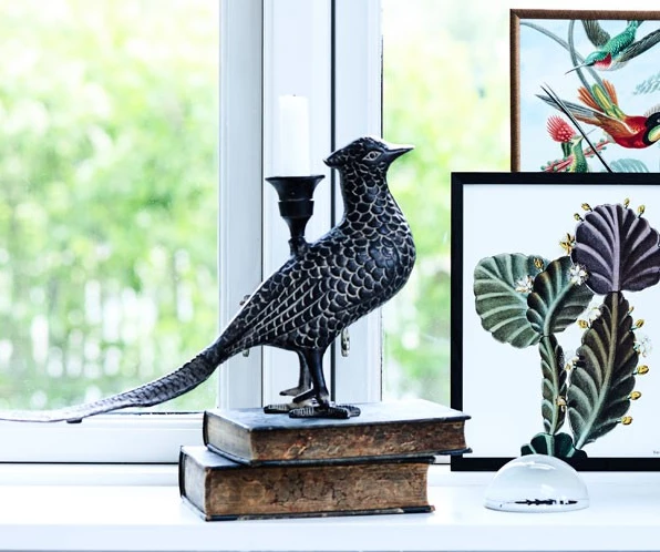 CollardManson Pheasant Candlestick 3 CollardManson Pheasant Candlestick