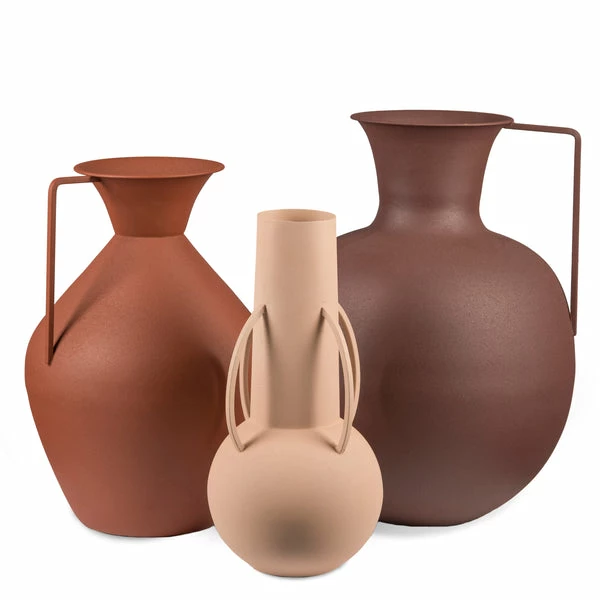 Pols Potten Brown Roman Vases (set 3) 3 Pols Potten Brown Roman Vases (set 3)