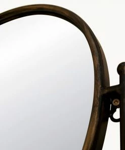 CollardManson Round Mirror With Shelf