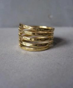 CollardManson Gold Plated Spiral Ring
