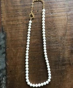 CollardManson Pearl Necklace - Gold