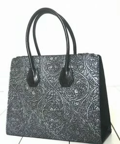CollardManson Silver Tooled Elizabeth Bag