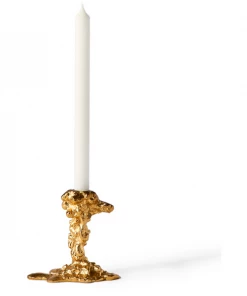 Pols Potten Gold Drip Candle Holder - Small