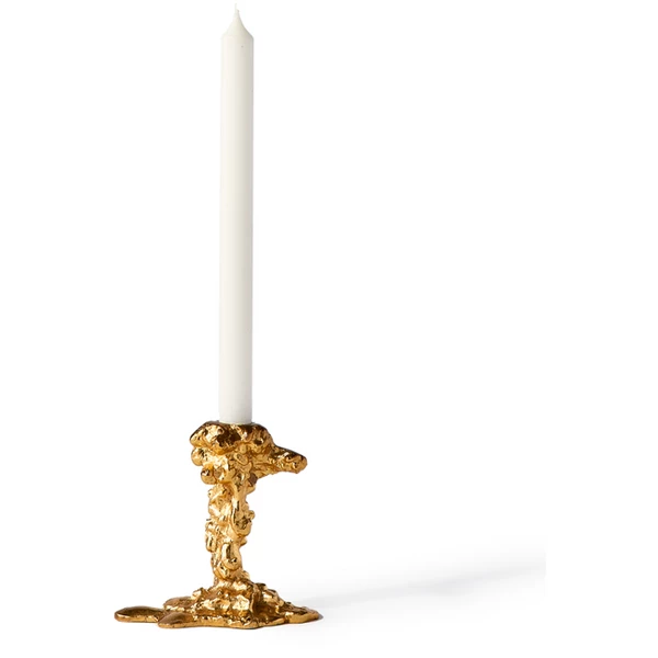 Pols Potten Gold Drip Candle Holder - Small 3 Pols Potten Gold Drip Candle Holder - Small