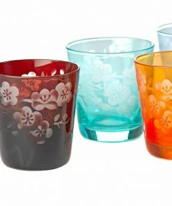 Pols Potten Glaserset Mit Schliff Kirschbluten