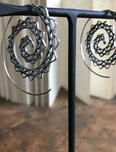 CollardManson Spiral 925 Silver Earrings 3 CollardManson Spiral 925 Silver Earrings