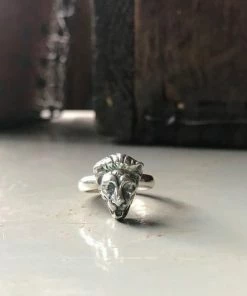 CollardManson 925 Silver Atlas Lion Ring