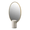 Pols Potten Espejo Oval Mármol Blanco