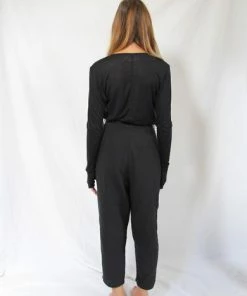 CollardManson Black Pleated Trousers