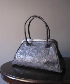 CollardManson Black Floral Doctors Bag