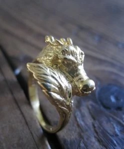 CollardManson Gold Plated Dragon Ring