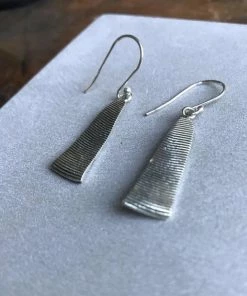 CollardManson Linea Drop 925 Silver Earrings