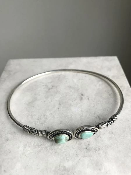 CollardManson Turquoise Open Bangle 3 CollardManson Turquoise Open Bangle
