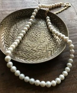 CollardManson Pearl Necklace - Gold 8 CollardManson Pearl Necklace - Gold