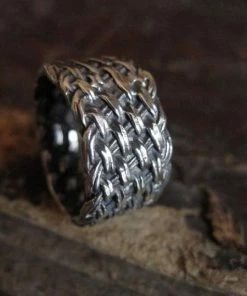 CollardManson 925 Silver Woven Ring