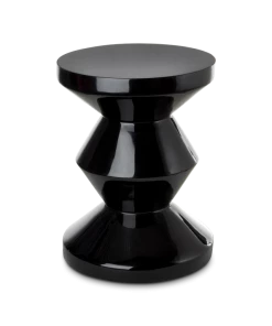 Pols Potten Taburete Zig Zag Negro