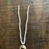CollardManson Pearl Necklace W/Snake - Gold