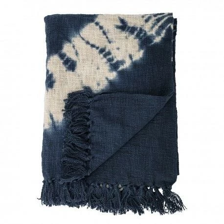 CollardManson Cotton Throw Blue Tie Dye 4 CollardManson Cotton Throw Blue Tie Dye
