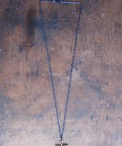 CollardManson Gold T Bar Chain Necklace