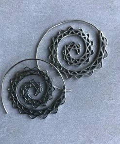 CollardManson Spiral 925 Silver Earrings 7 CollardManson Spiral 925 Silver Earrings