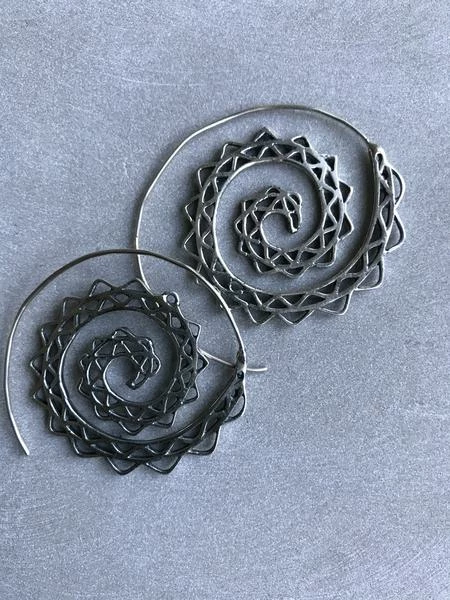 CollardManson Spiral 925 Silver Earrings 5 CollardManson Spiral 925 Silver Earrings