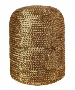 Pols Potten Gold Woven Pill Stool