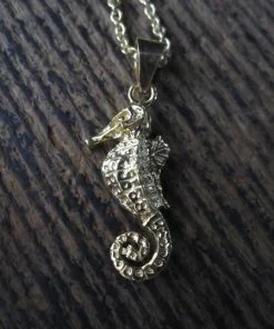 CollardManson Gold Plated Seahorse Necklace
