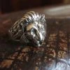 CollardManson Silver Lion Ring