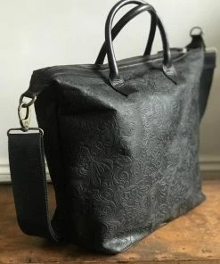 CollardManson Elke Black Floral Bag